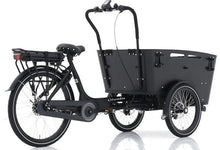 Lade das Bild in den Galerie-Viewer, Qivelo Curve 3 Elektro-Bakfiets - mattschwarz/schwarz
