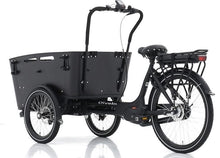 Lade das Bild in den Galerie-Viewer, Qivelo Curve 3 Elektro-Bakfiets - mattschwarz/schwarz
