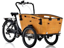 Lade das Bild in den Galerie-Viewer, Qivelo Curve DR7 Elektro-Bakfiets - mattschwarz/braun
