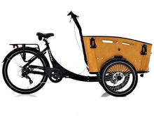 Lade das Bild in den Galerie-Viewer, Qivelo Curve DR7 Elektro-Bakfiets - mattschwarz/braun
