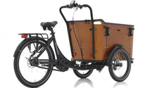 Lade das Bild in den Galerie-Viewer, Qivelo N8 Elektro Bakfiets - mattschwarz/braun
